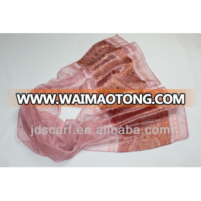 In stock Single-layer color silk cheapest pink scarves